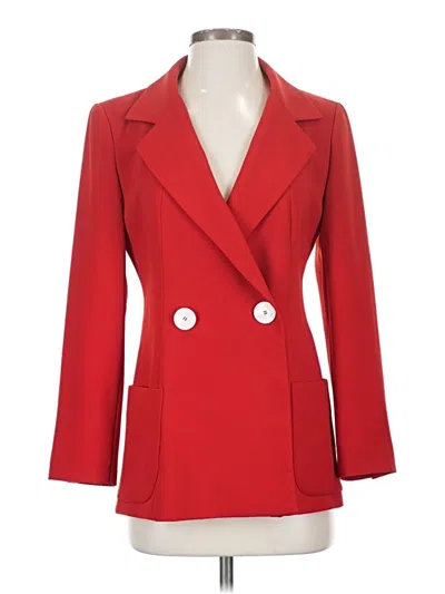Pre-owned Zara Blazer Jacket In Red