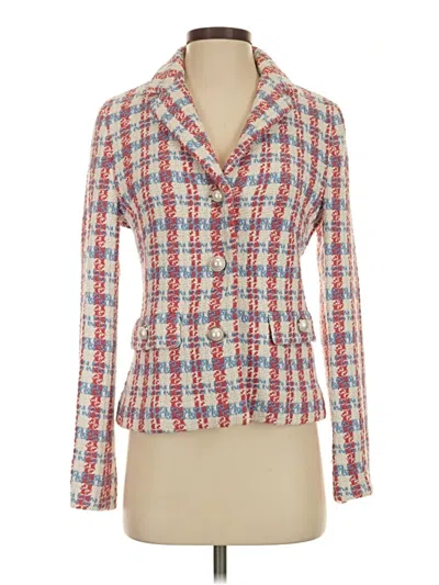 Pre-owned Zara Blazer Jacket In Red