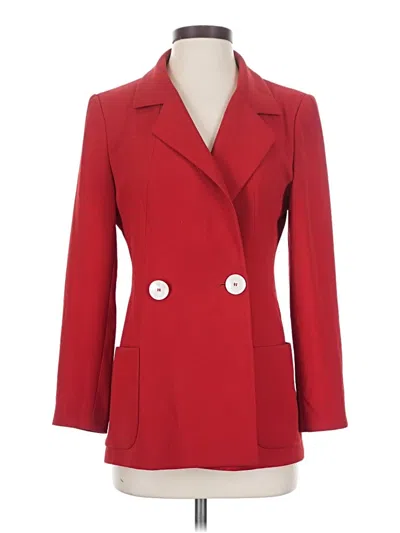 Pre-owned Zara Blazer Jacket In Red