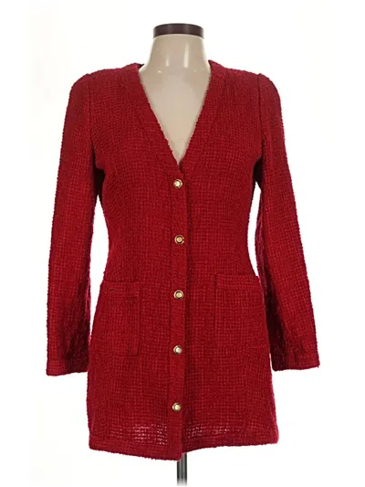 Pre-owned Zara Blazer Jacket In Red