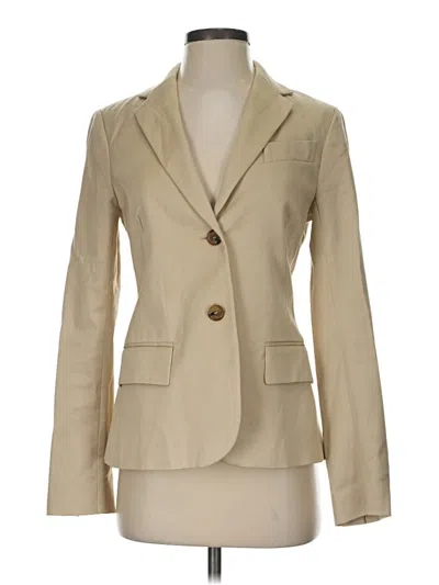 Pre-owned Zara Blazer Jacket In Tan