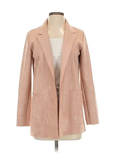 Pre-owned Zara Blazer Jacket In Tan