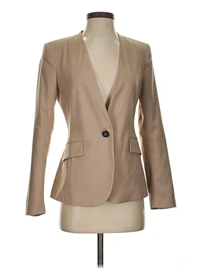 Pre-owned Zara Blazer Jacket In Tan