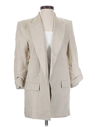 Pre-owned Zara Blazer Jacket In Tan