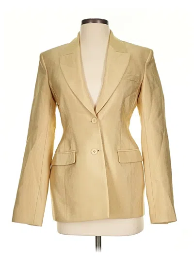 Pre-owned Zara Blazer Jacket In Tan