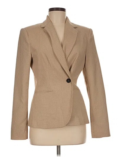 Pre-owned Zara Blazer Jacket In Tan