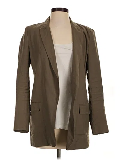 Pre-owned Zara Blazer Jacket In Tan