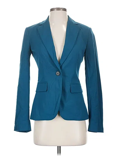 Pre-owned Zara Blazer Jacket In Teal