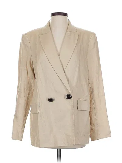 Pre-owned Zara Blazer Jacket In White