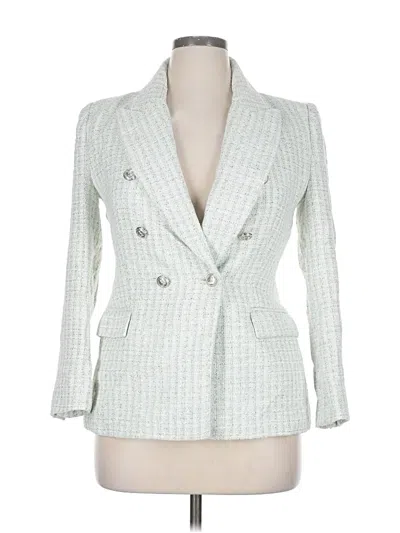 Pre-owned Zara Blazer Jacket In White