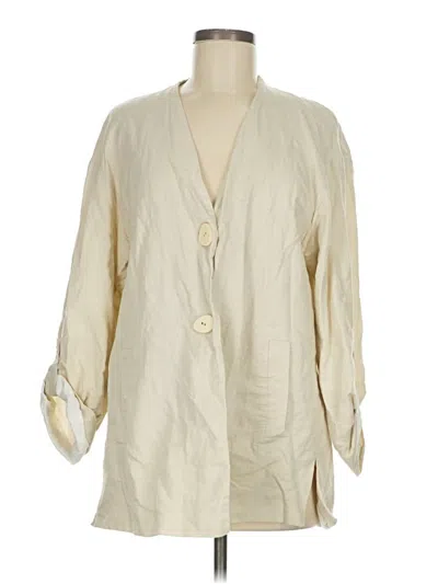 Pre-owned Zara Blazer Jacket In White