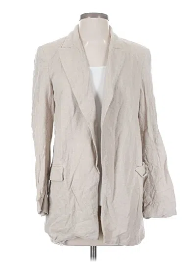 Pre-owned Zara Blazer Jacket In White