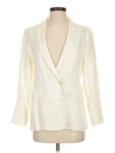 Pre-owned Zara Blazer Jacket In White