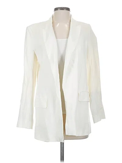 Pre-owned Zara Blazer Jacket In White