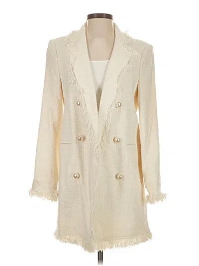 Pre-owned Zara Blazer Jacket In White