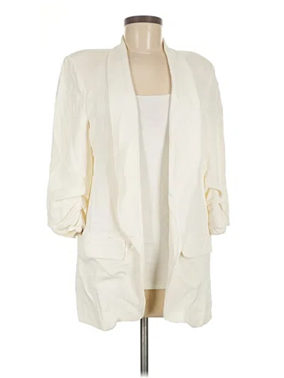 Pre-owned Zara Blazer Jacket In White