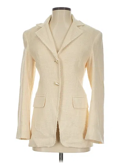 Pre-owned Zara Blazer Jacket In White