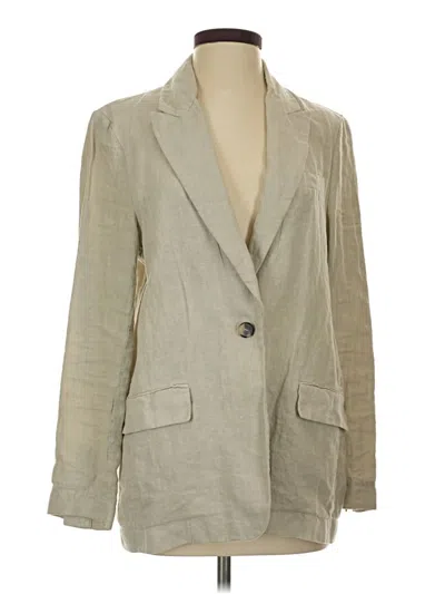 Pre-owned Zara Blazer Jacket In White