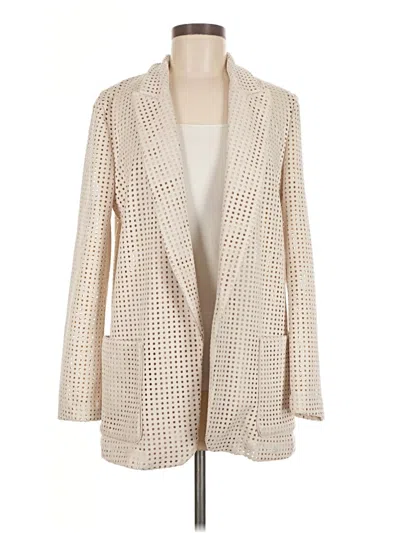 Pre-owned Zara Blazer Jacket In White