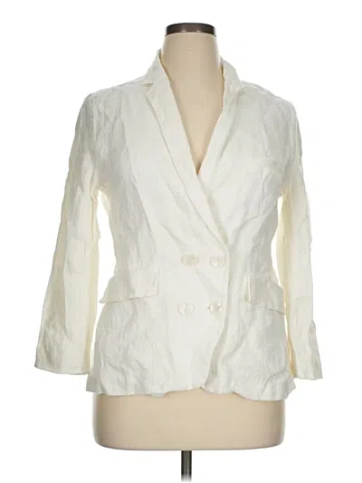 Pre-owned Zara Blazer Jacket In White