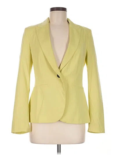 Pre-owned Zara Blazer Jacket In Yellow