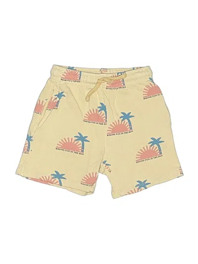 Pre-owned Zara Kids' Board Shorts In Yellow