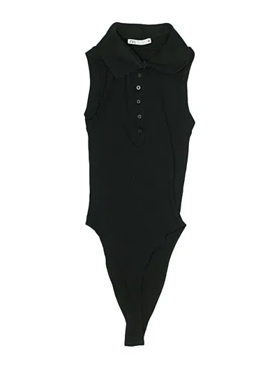 Pre-owned Zara Bodysuit In Black