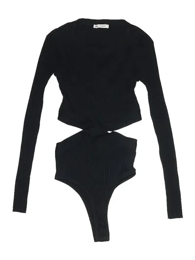 Pre-owned Zara Bodysuit In Black