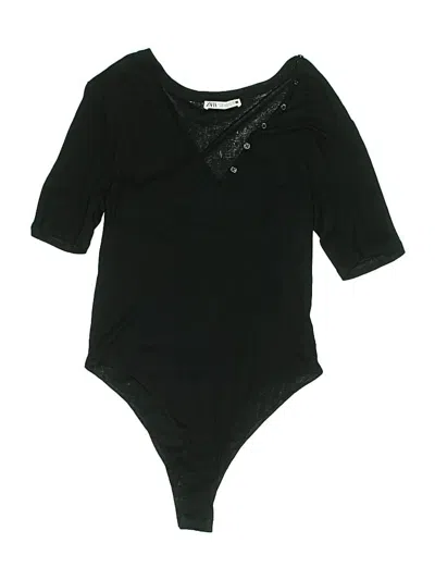 Pre-owned Zara Bodysuit In Black