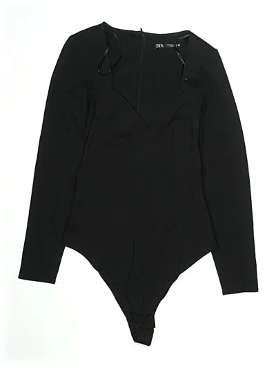 Pre-owned Zara Bodysuit In Black