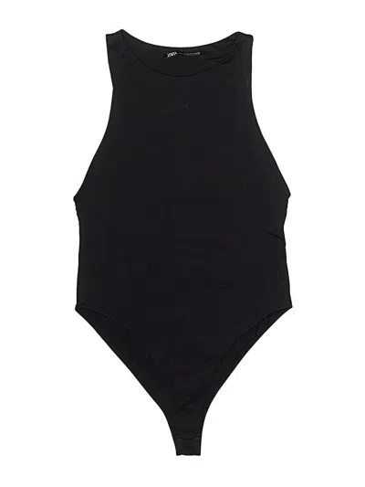 Pre-owned Zara Bodysuit In Black