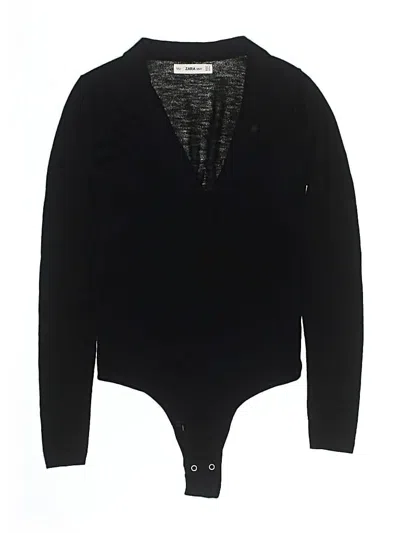 Pre-owned Zara Bodysuit In Black