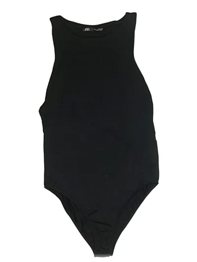 Pre-owned Zara Bodysuit In Black