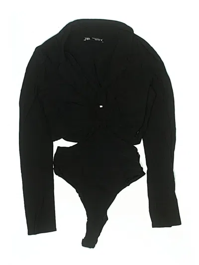 Pre-owned Zara Bodysuit In Black