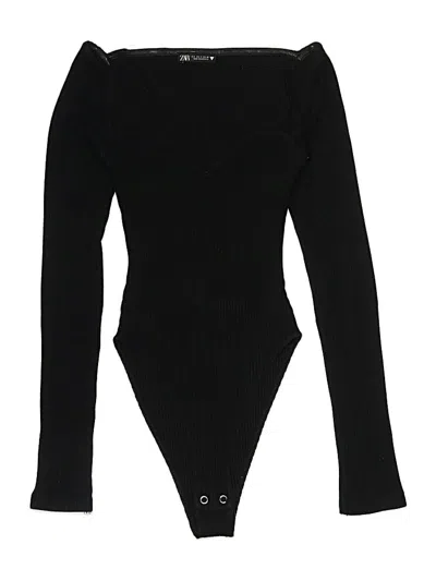 Pre-owned Zara Bodysuit In Black