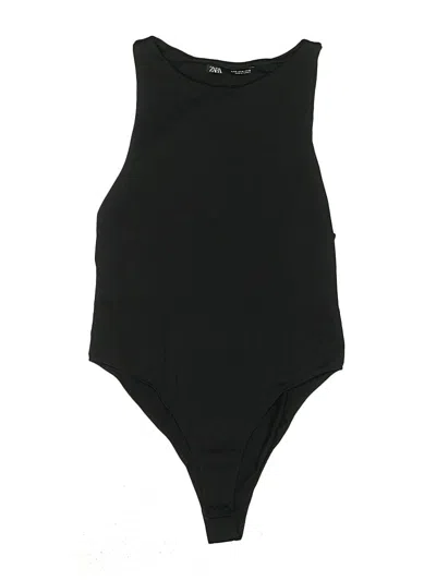 Pre-owned Zara Bodysuit In Black