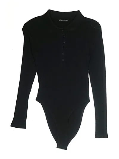 Pre-owned Zara Bodysuit In Black
