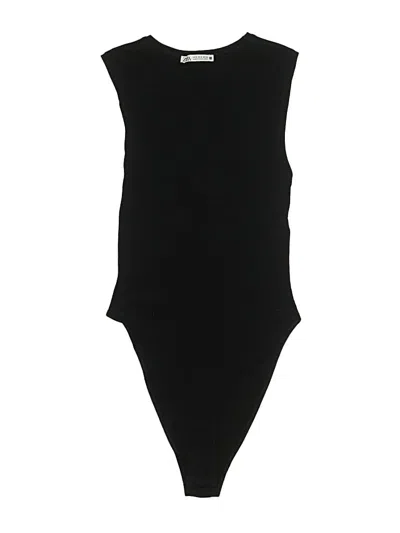 Pre-owned Zara Bodysuit In Black