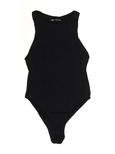 Pre-owned Zara Bodysuit In Black