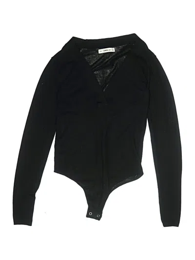 Pre-owned Zara Bodysuit In Black
