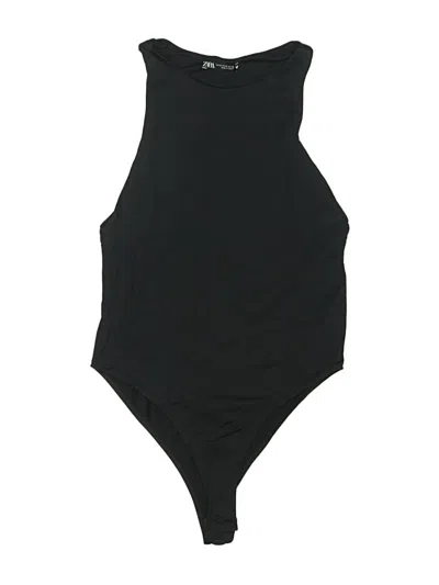 Pre-owned Zara Bodysuit In Black