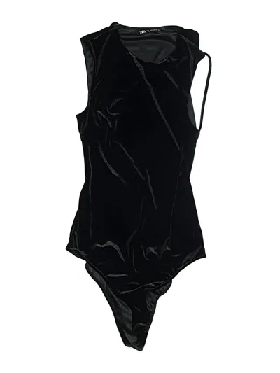 Pre-owned Zara Bodysuit In Black