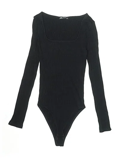 Pre-owned Zara Bodysuit In Black