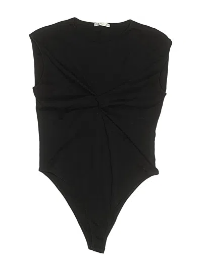 Pre-owned Zara Bodysuit In Black