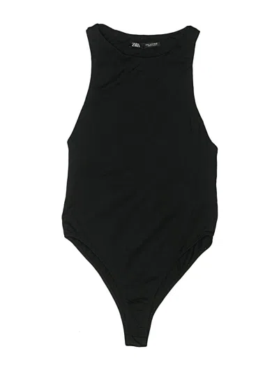 Pre-owned Zara Bodysuit In Black