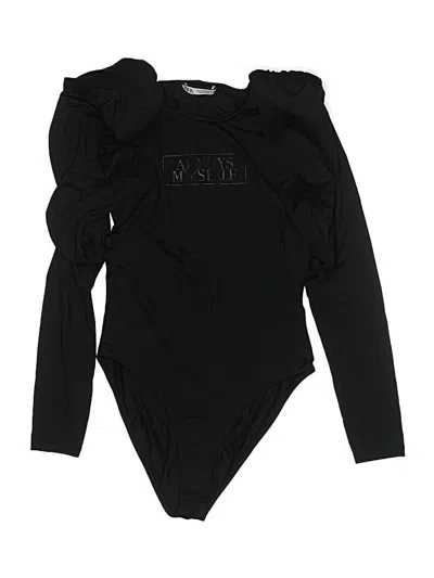 Pre-owned Zara Bodysuit In Black