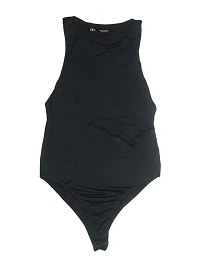 Pre-owned Zara Bodysuit In Black
