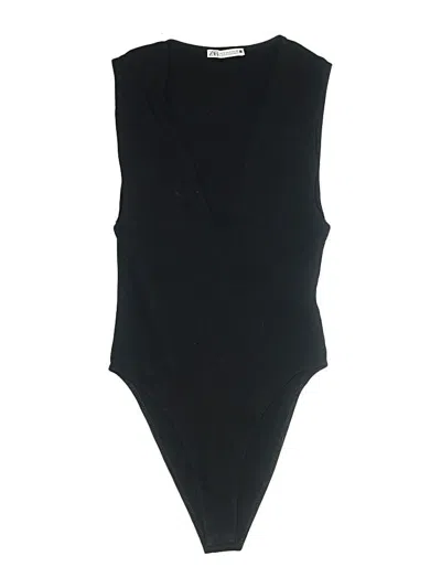 Pre-owned Zara Bodysuit In Black