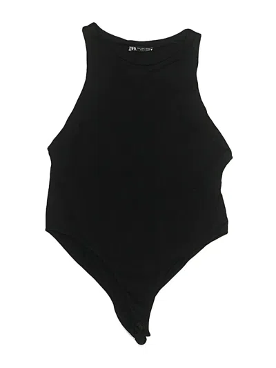 Pre-owned Zara Bodysuit In Black