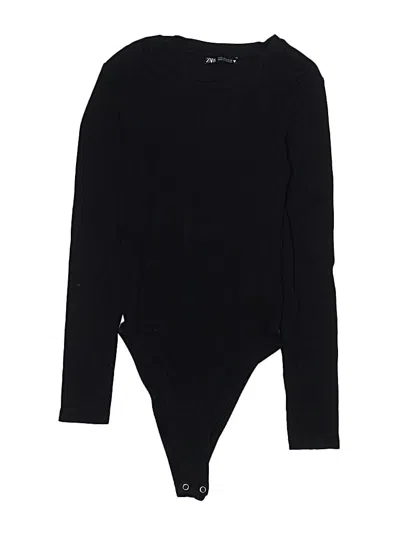 Pre-owned Zara Bodysuit In Black